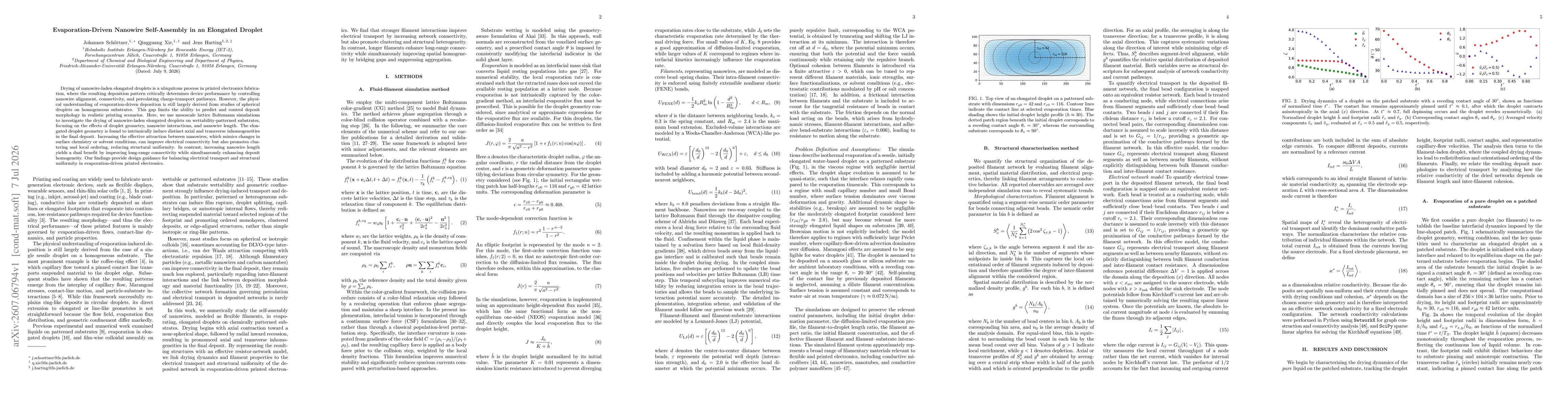 Thumbnail for Evaporation-Driven Nanowire Self-Assembly in an Elongated Droplet