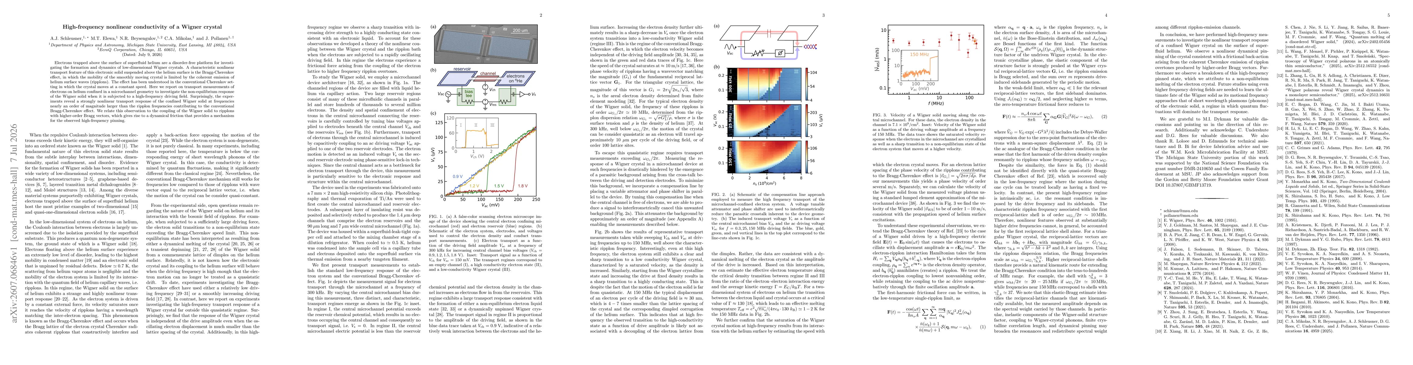 Thumbnail for High-frequency nonlinear conductivity of a Wigner crystal