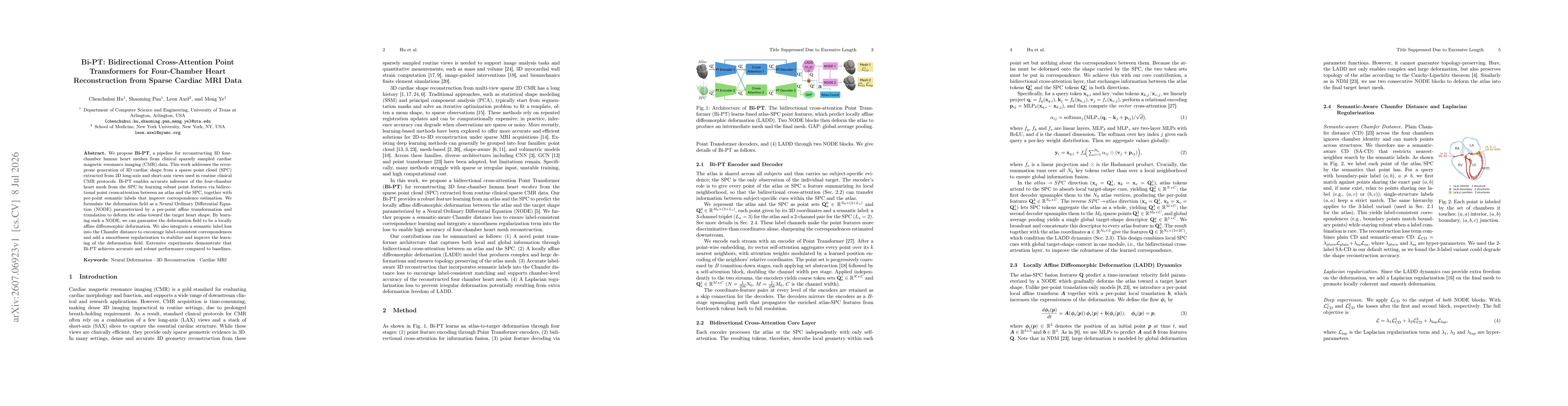 Thumbnail for Bi-PT: Bidirectional Cross-Attention Point Transformers for Four-Chamber Heart Reconstruction from Sparse Cardiac MRI Data