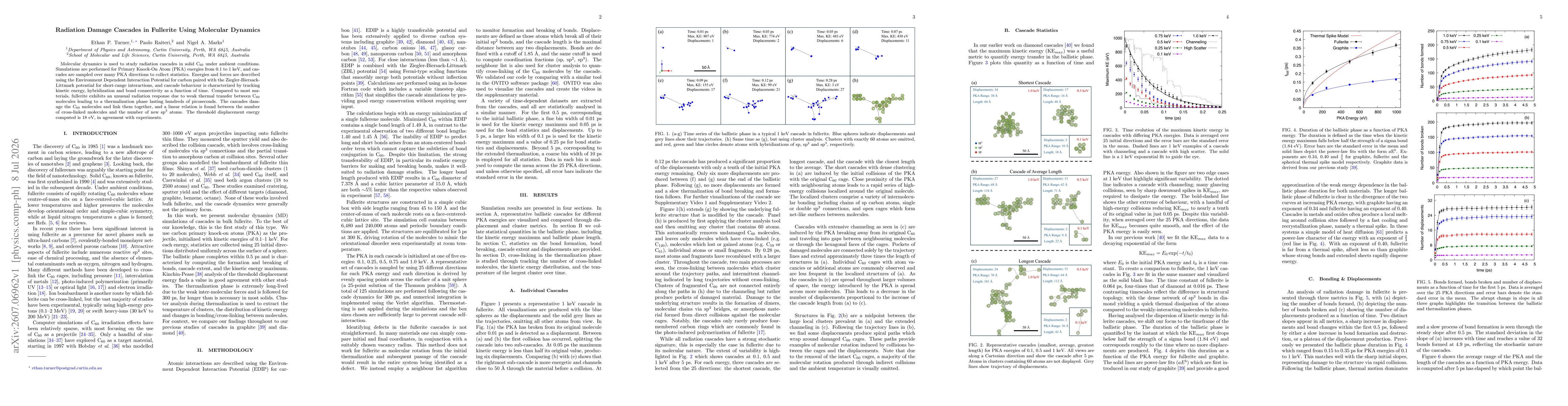 Thumbnail for Radiation Damage Cascades in Fullerite Using Molecular Dynamics