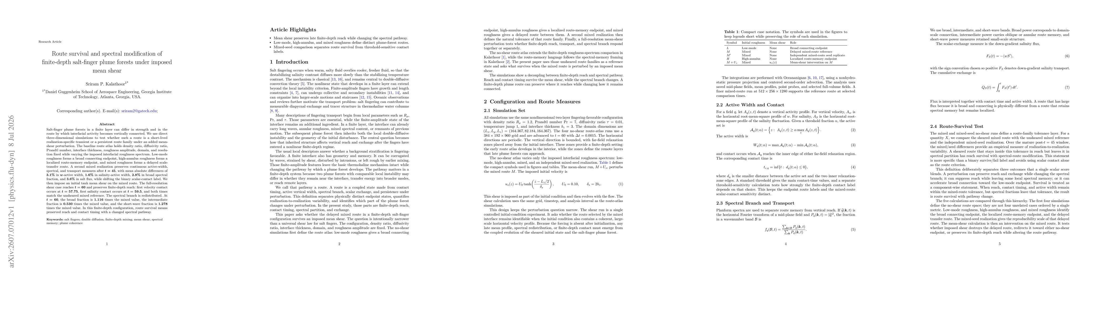 Thumbnail for Route survival and spectral modification of finite-depth salt-finger plume forests under imposed mean shear