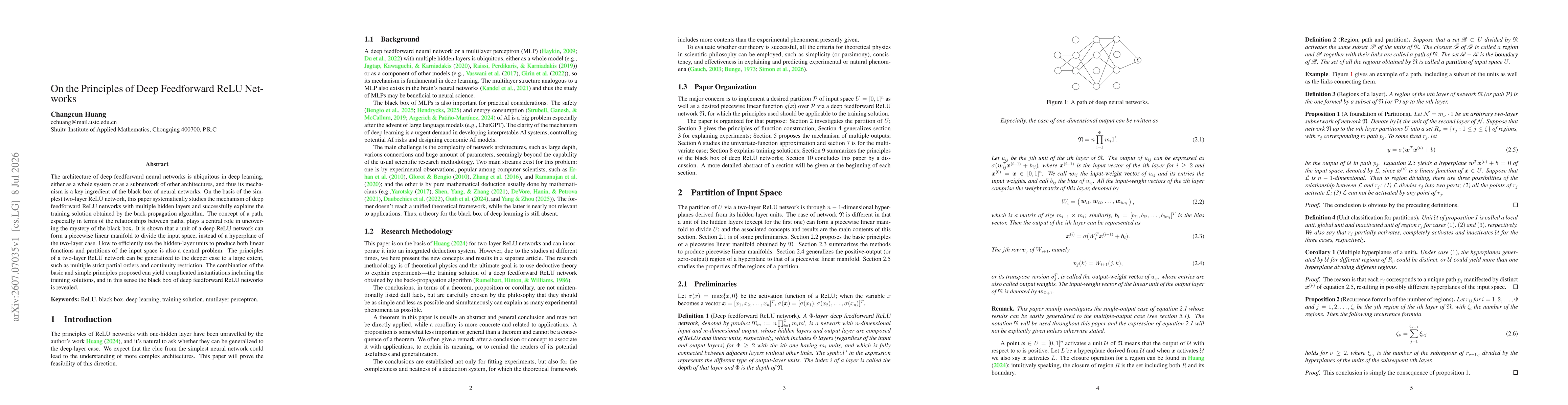 Thumbnail for On the Principles of Deep Feedforward ReLU Networks