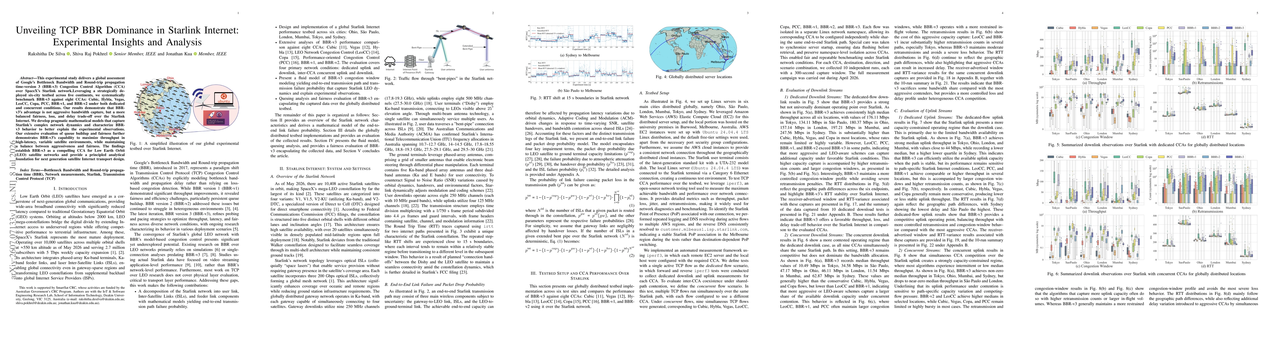 Thumbnail for Unveiling TCP BBR Dominance in Starlink Internet: Experimental Insights and Analysis