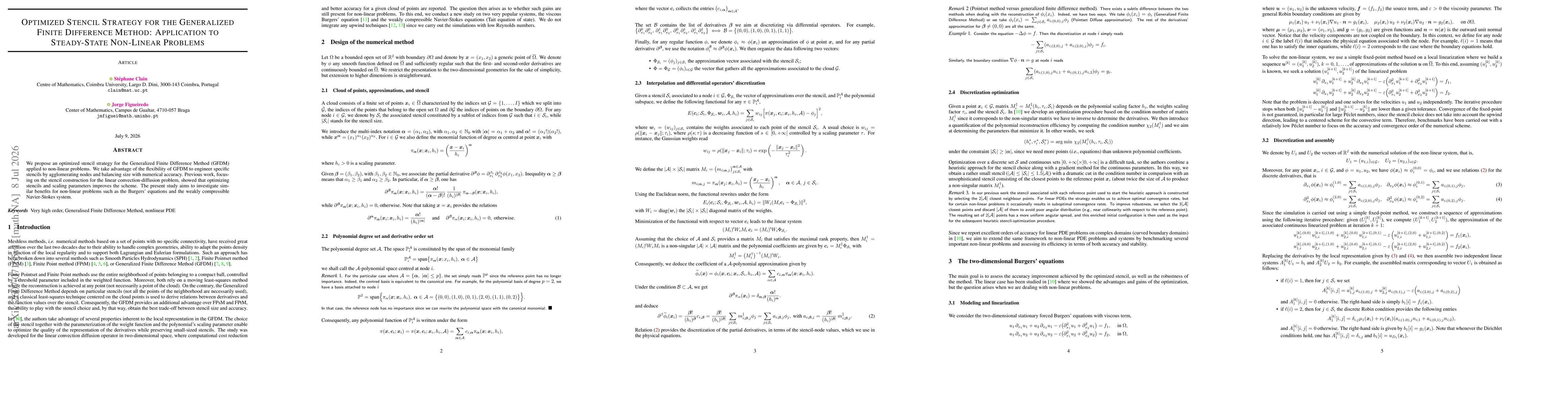 Thumbnail for Optimized Stencil Strategy for the Generalized Finite Difference Method: Application to Steady-State Non-Linear Problems