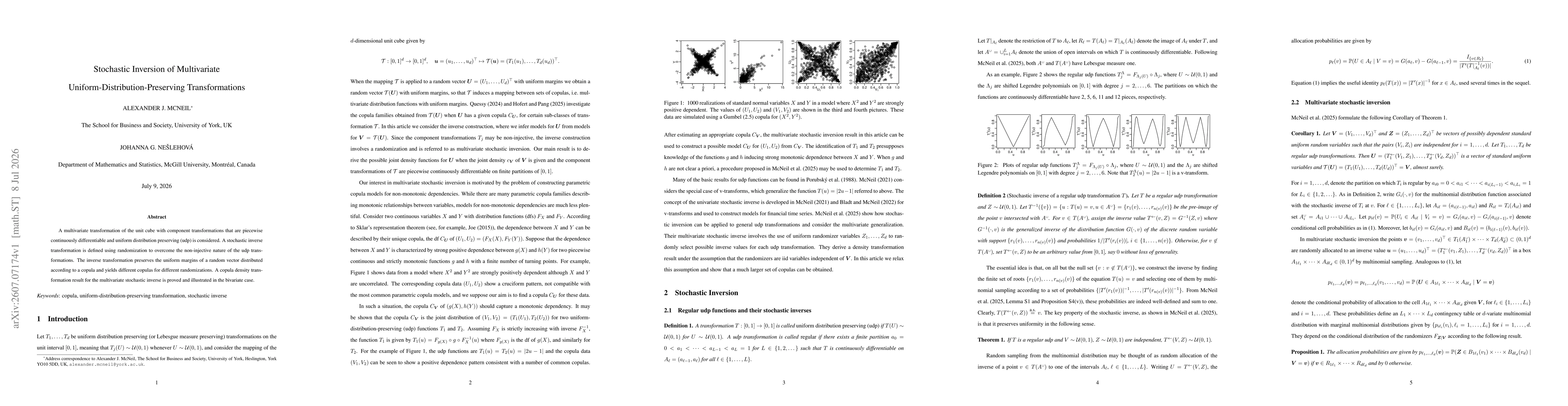 Thumbnail for Stochastic Inversion of Multivariate Uniform-Distribution-Preserving Transformations