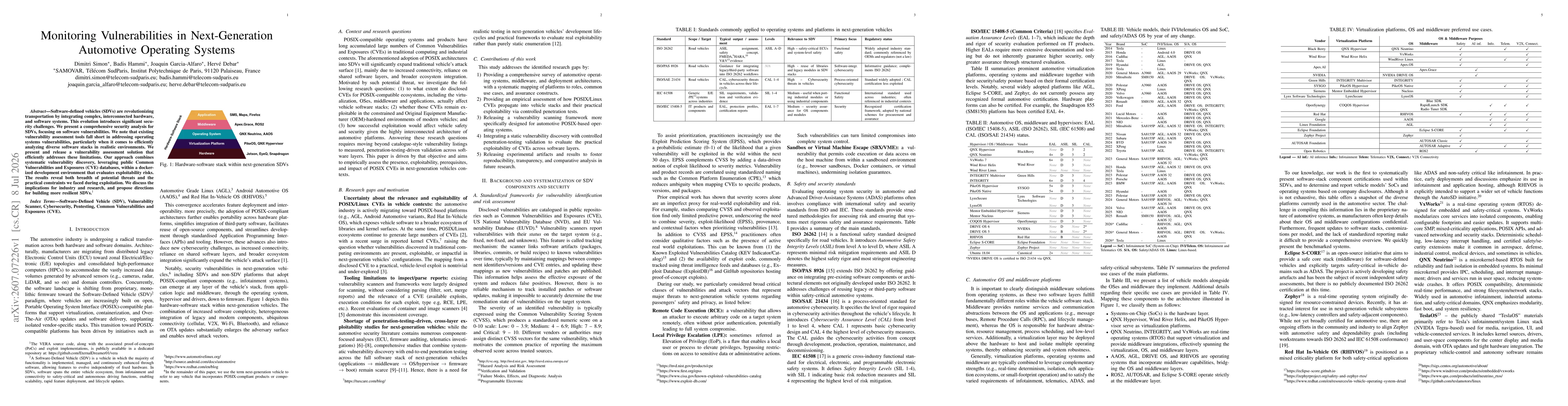 Thumbnail for Monitoring Vulnerabilities in Next-Generation Automotive Operating Systems