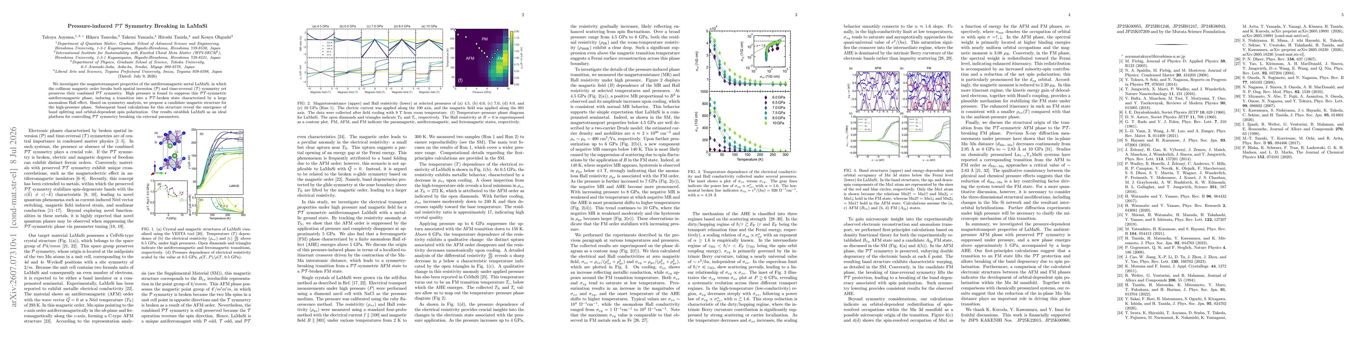 Thumbnail for Pressure-induced PT Symmetry Breaking in LaMnSi