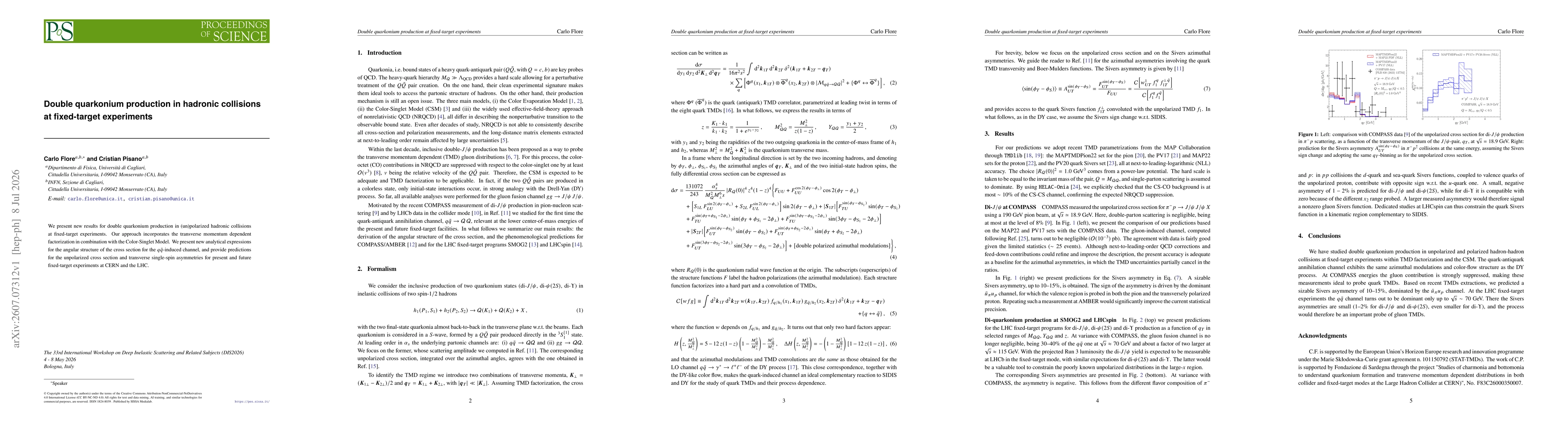 Thumbnail for Double quarkonium production in hadronic collisions at fixed-target experiments