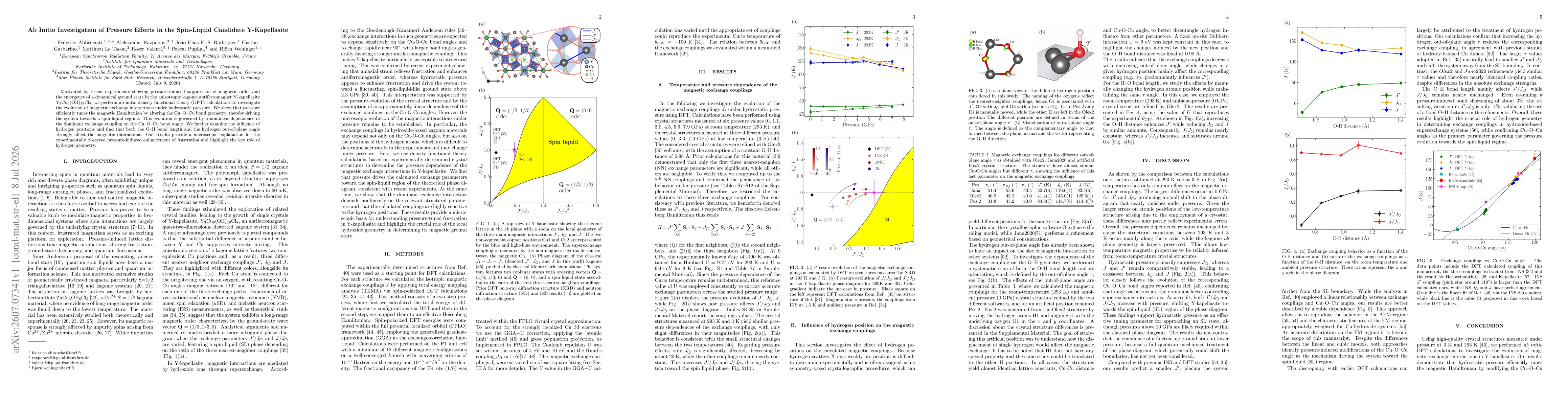 Thumbnail for Ab Initio Investigation of Pressure Effects in the Spin-Liquid Candidate Y-Kapellasite