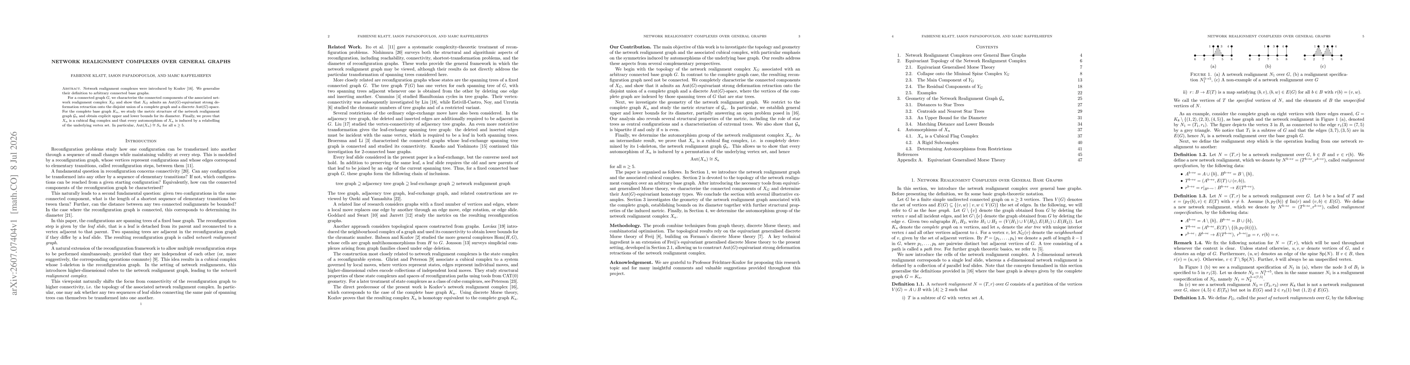 Thumbnail for Network Realignment Complexes over General Graphs