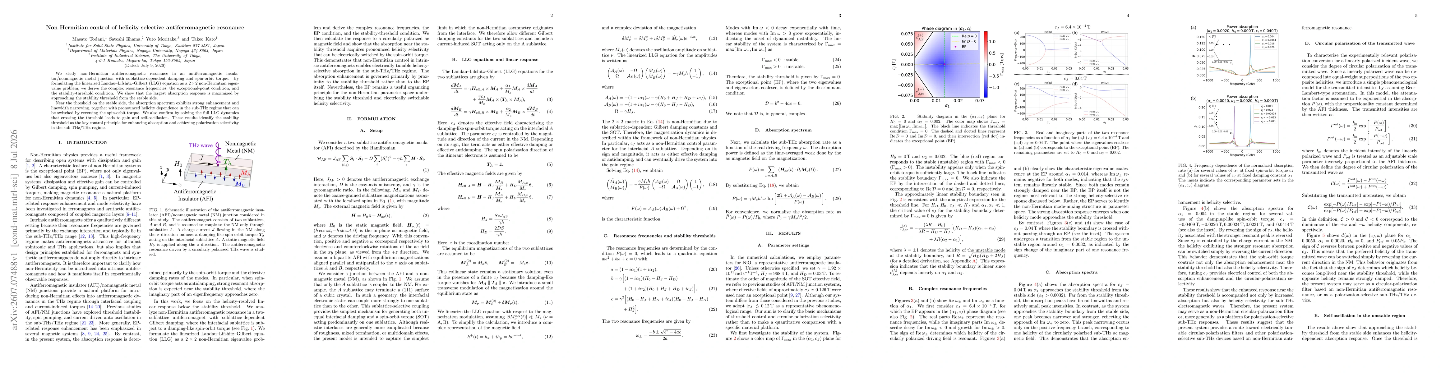 Thumbnail for Non-Hermitian control of helicity-selective antiferromagnetic resonance