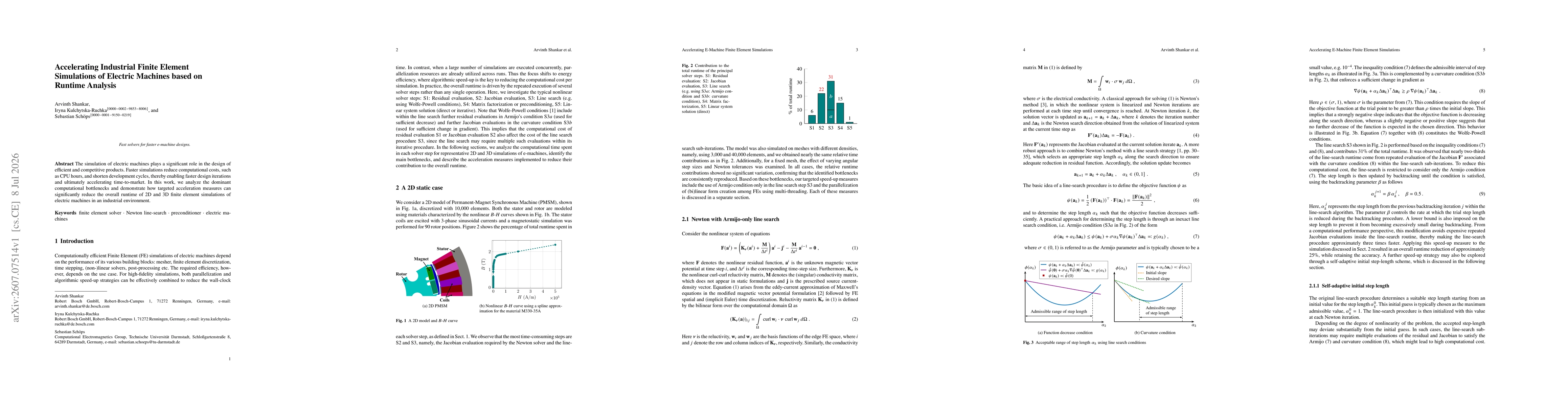 Thumbnail for Accelerating Industrial Finite Element Simulations of Electric Machines based on Runtime Analysis