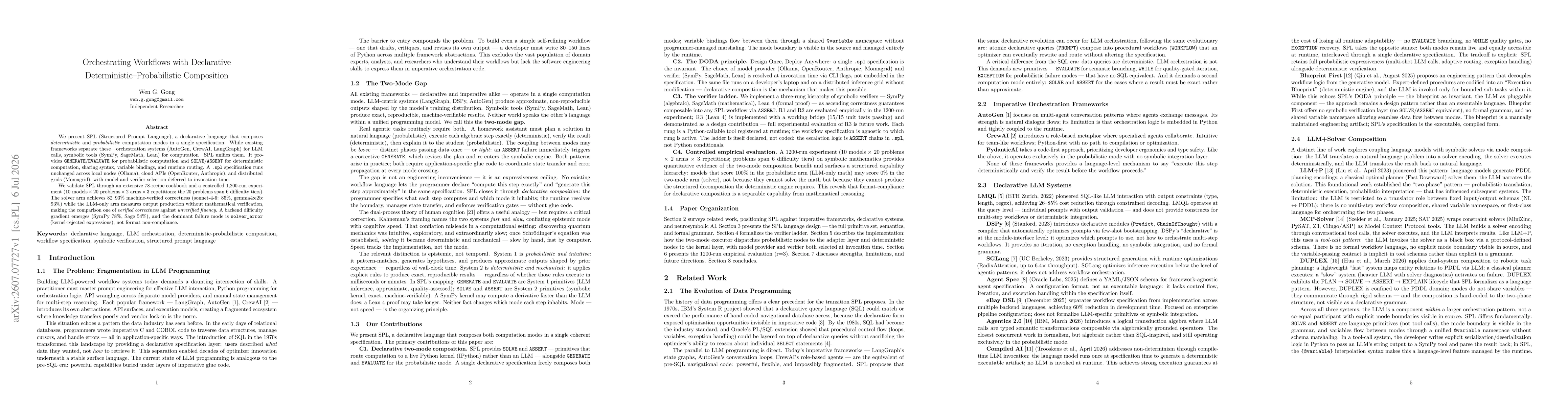 Thumbnail for SPL: Orchestrating Workflows with Declarative Deterministic-Probabilistic Composition