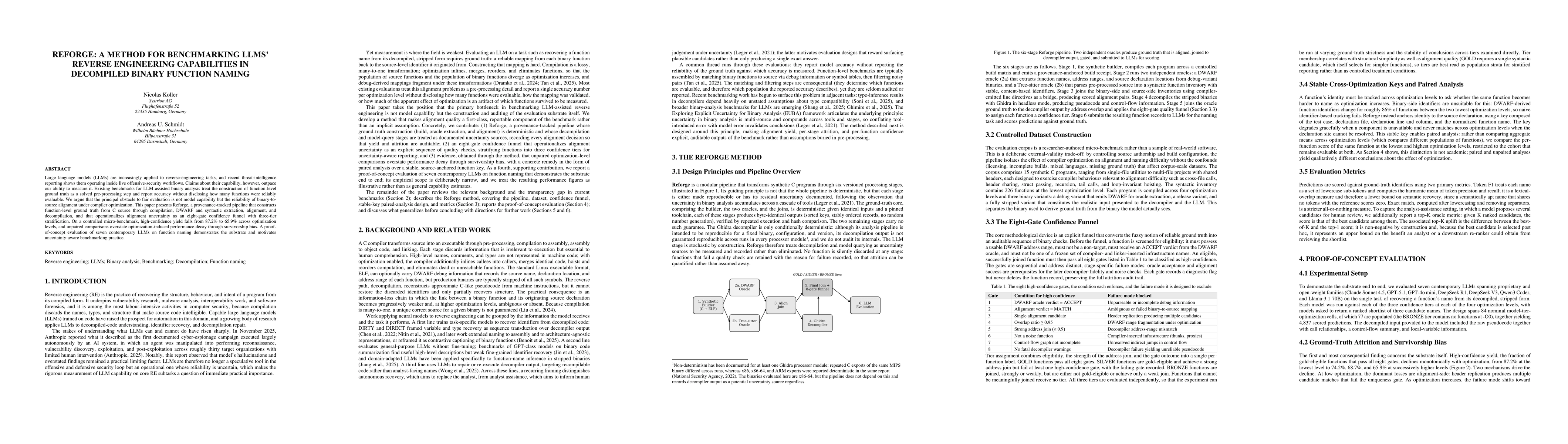 Thumbnail for REFORGE: A Method for Benchmarking LLMs' Reverse Engineering Capabilities in Decompiled Binary Function Naming
