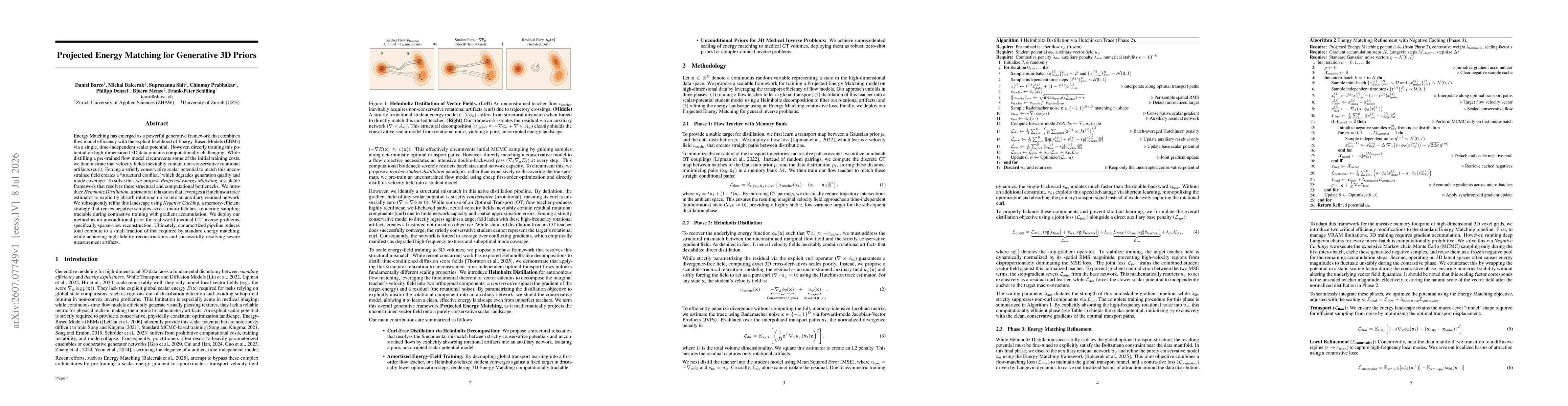 Thumbnail for Projected Energy Matching for Generative 3D Priors