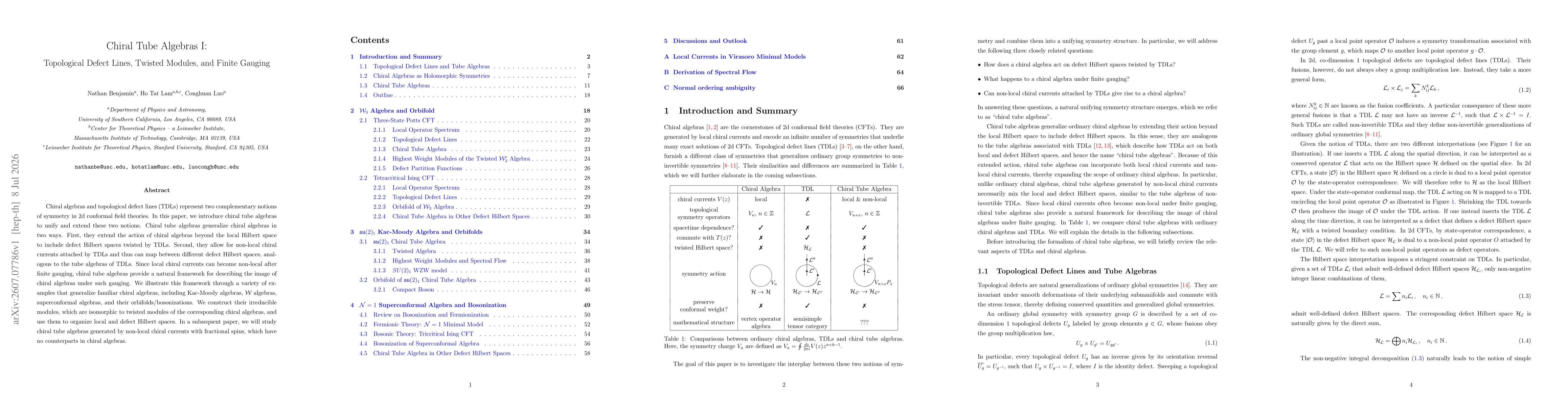 Thumbnail for Chiral Tube Algebras I: Topological Defect Lines, Twisted Modules, and Finite Gauging