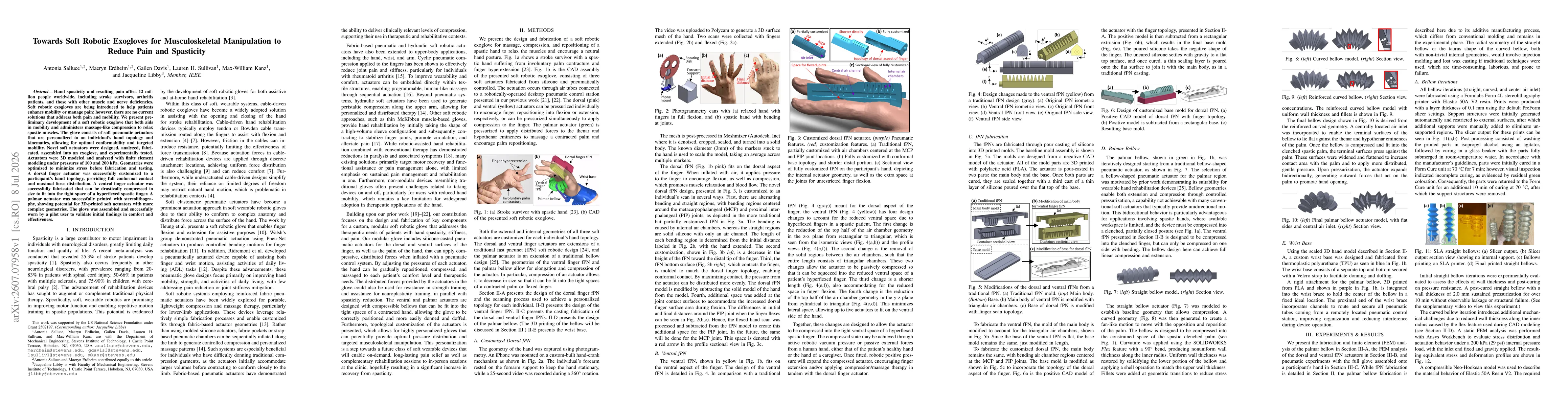 Thumbnail for Towards Soft Robotic Exogloves for Musculoskeletal Manipulation to Reduce Pain and Spasticity