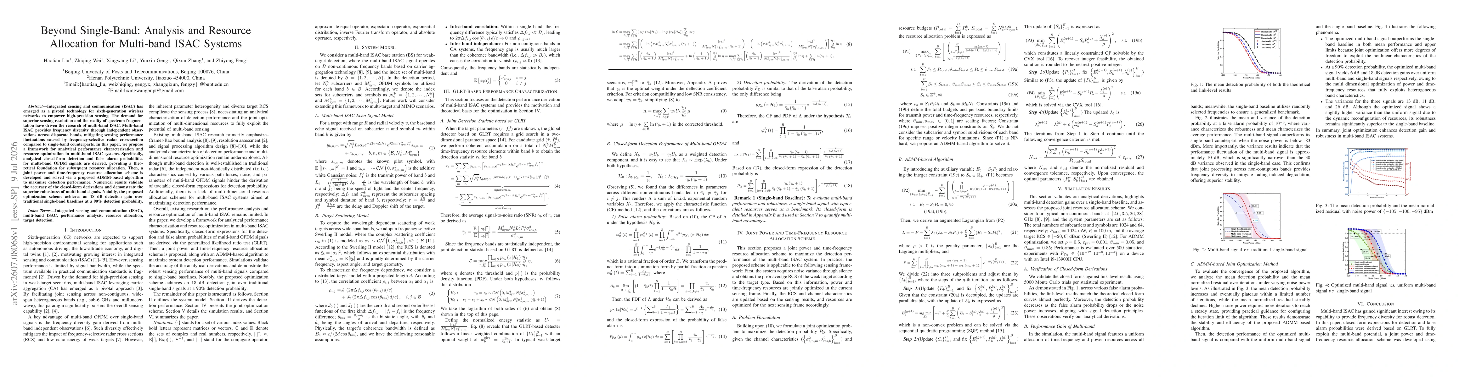Thumbnail for Beyond Single-Band: Analysis and Resource Allocation for Multi-band ISAC Systems