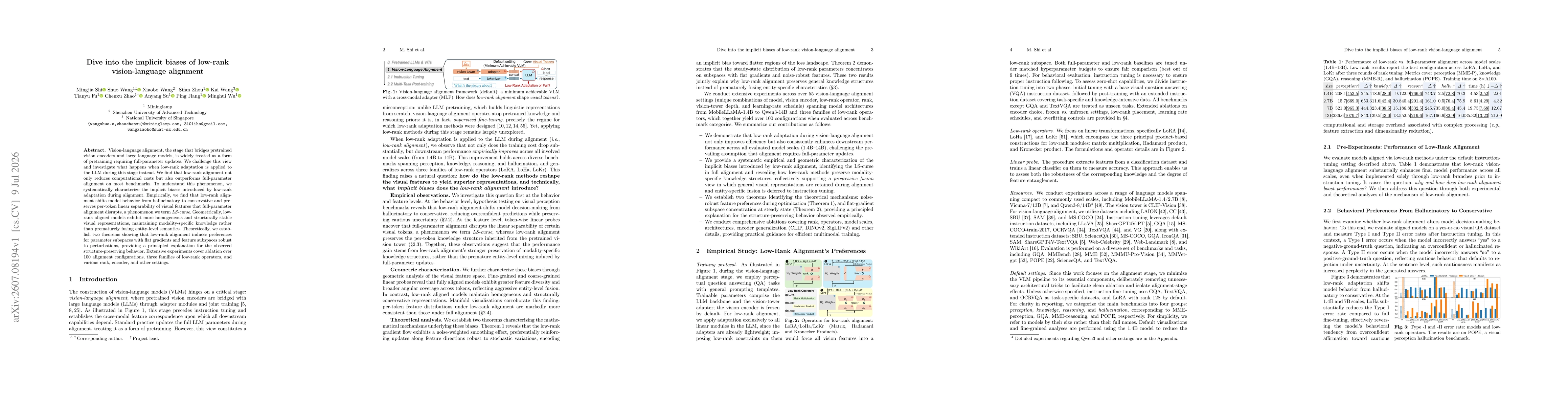 Thumbnail for Dive Into the Implicit Biases of Low-rank Vision-language Alignment