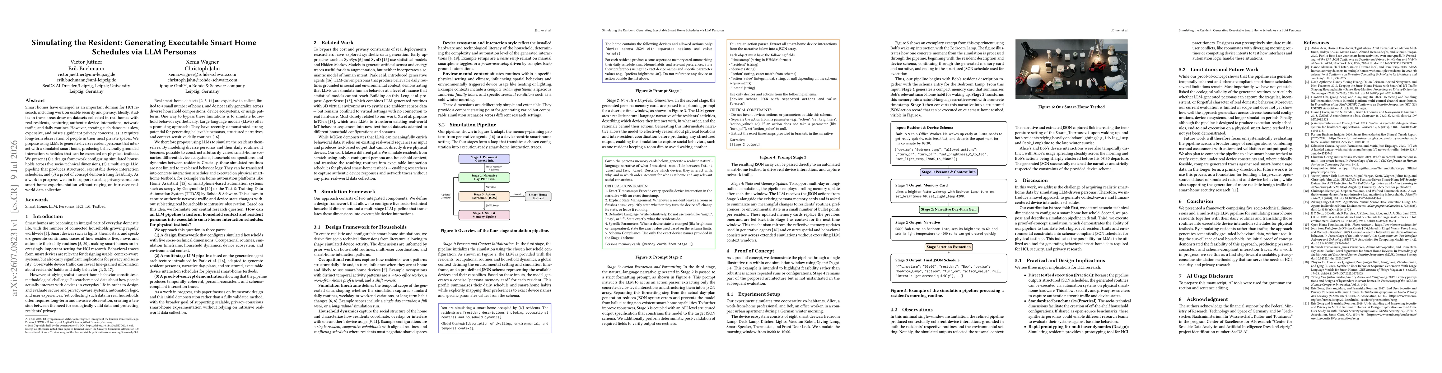 Thumbnail for Simulating the Resident: Generating Executable Smart Home Schedules via LLM Personas