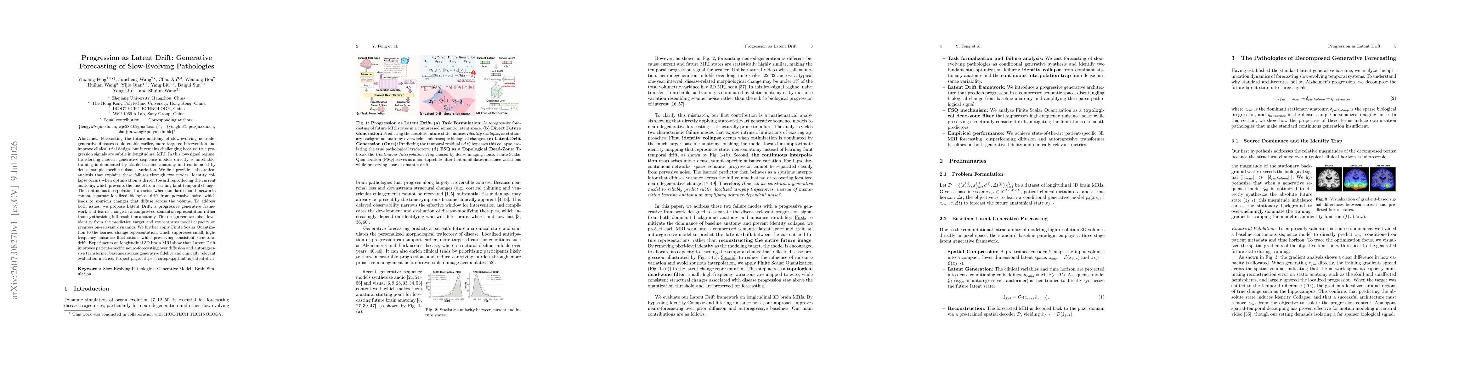 Thumbnail for Progression as Latent Drift: Generative Forecasting of Slow-Evolving Pathologies