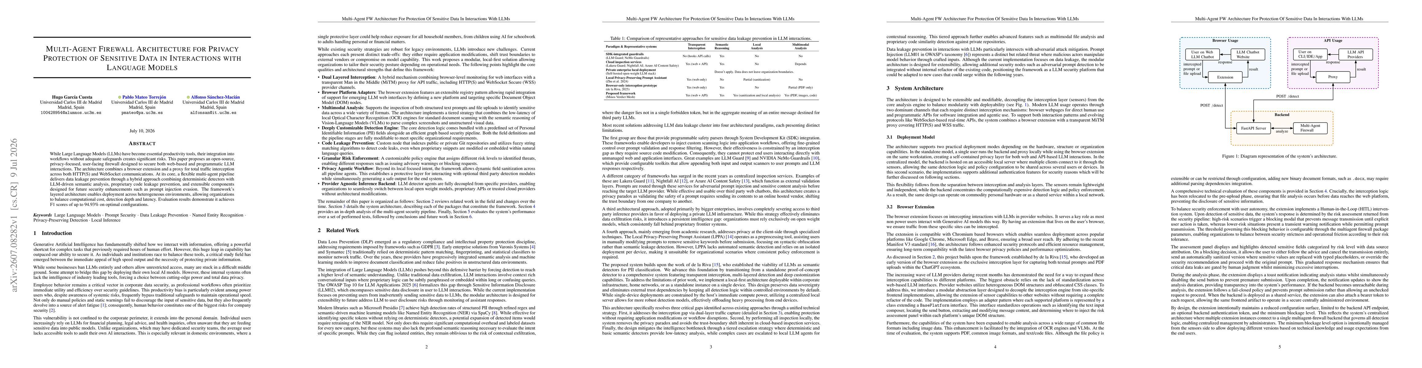 Thumbnail for Multi-Agent Firewall Architecture for Privacy Protection of Sensitive Data in Interactions with Language Models