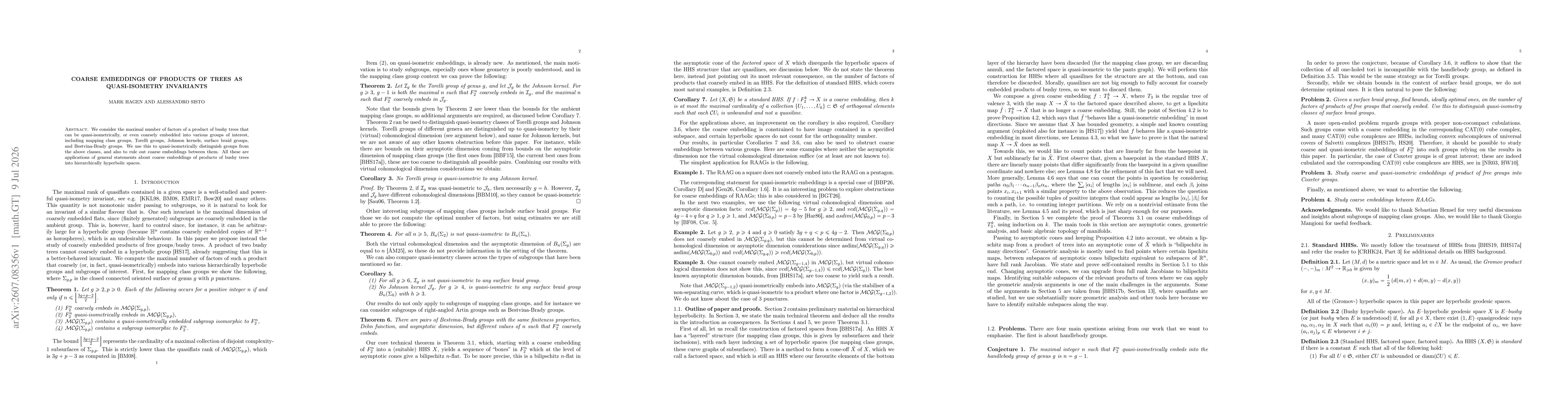Thumbnail for Coarse embeddings of products of trees as quasi-isometry invariants