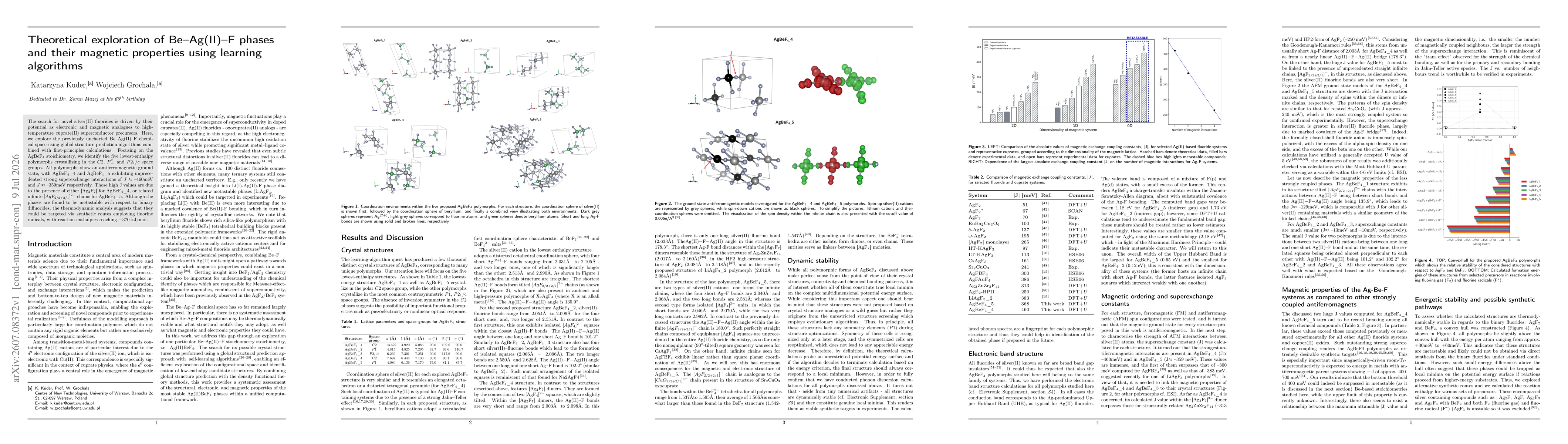 Thumbnail for Theoretical exploration of Be Ag(II) F phases and their magnetic properties using learning algorithms