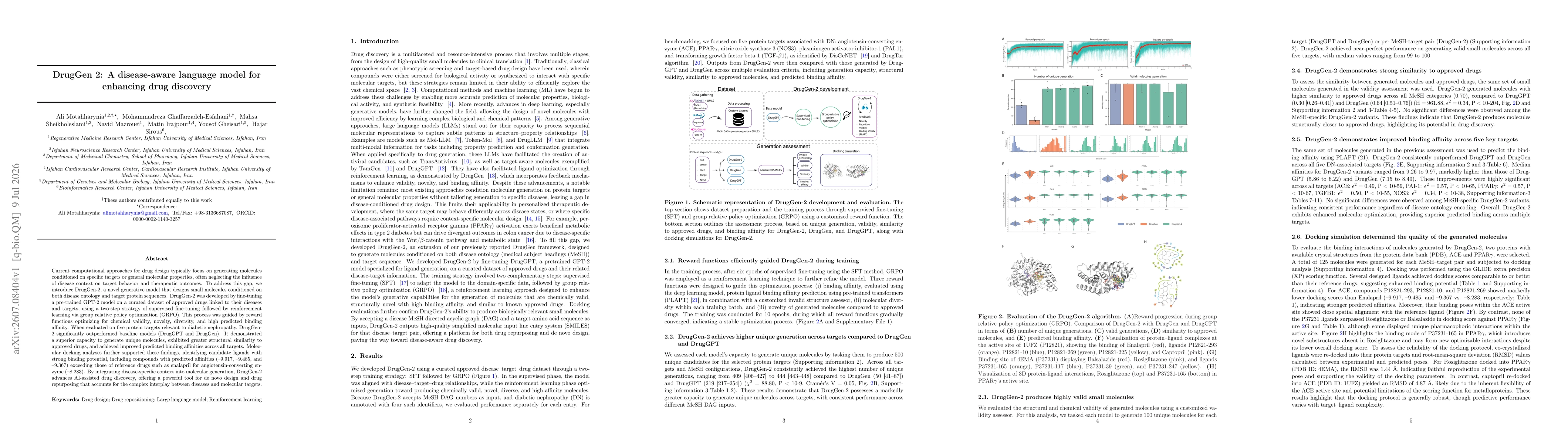 Thumbnail for DrugGen 2: A disease-aware language model for enhancing drug discovery