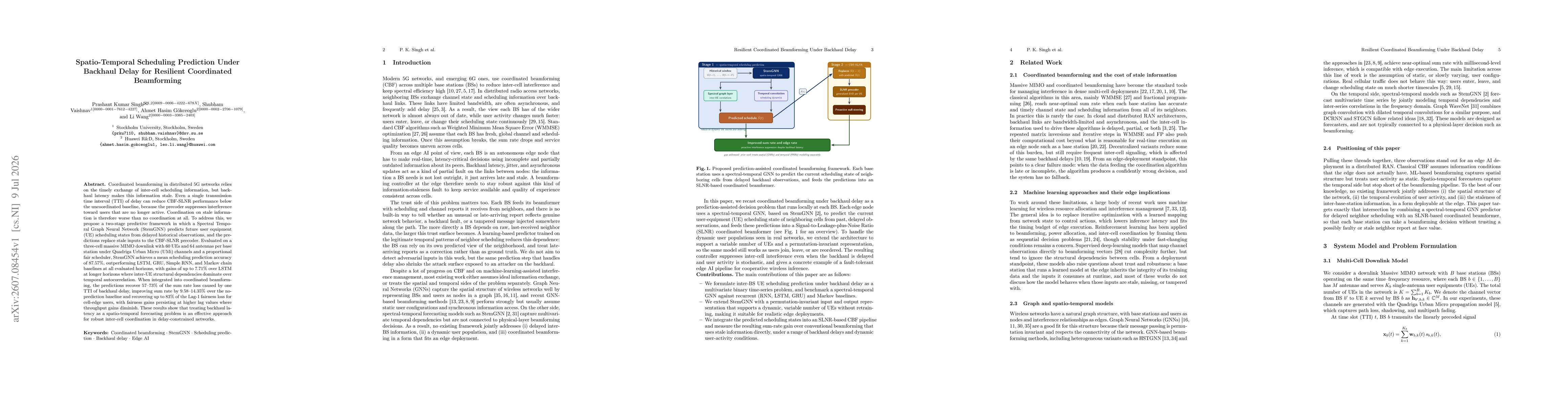 Thumbnail for Spatio-Temporal Scheduling Prediction Under Backhaul Delay for Resilient Coordinated Beamforming