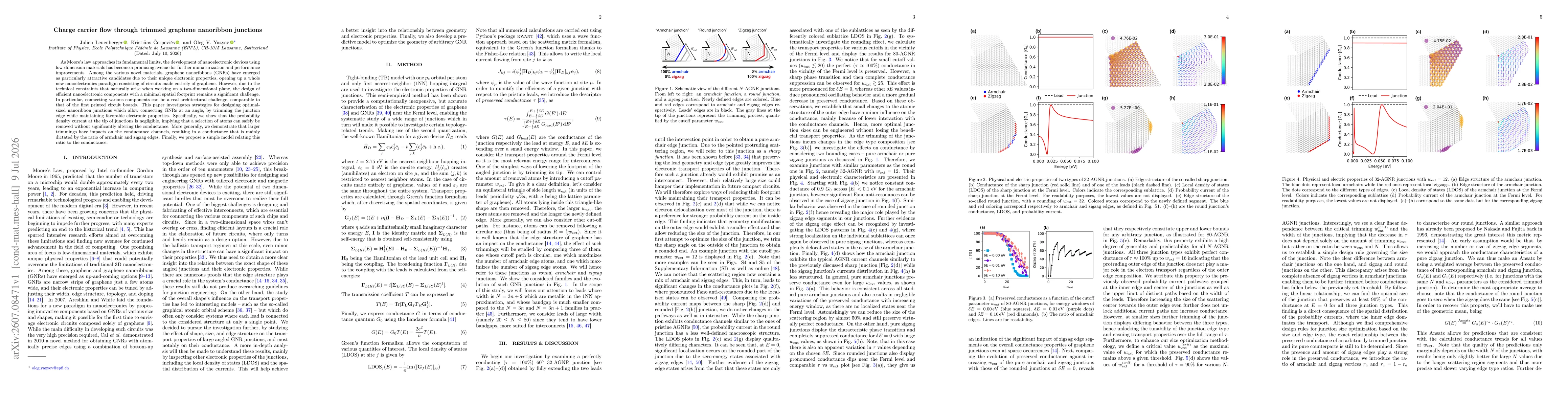 Thumbnail for Charge carrier flow through trimmed graphene nanoribbon junctions