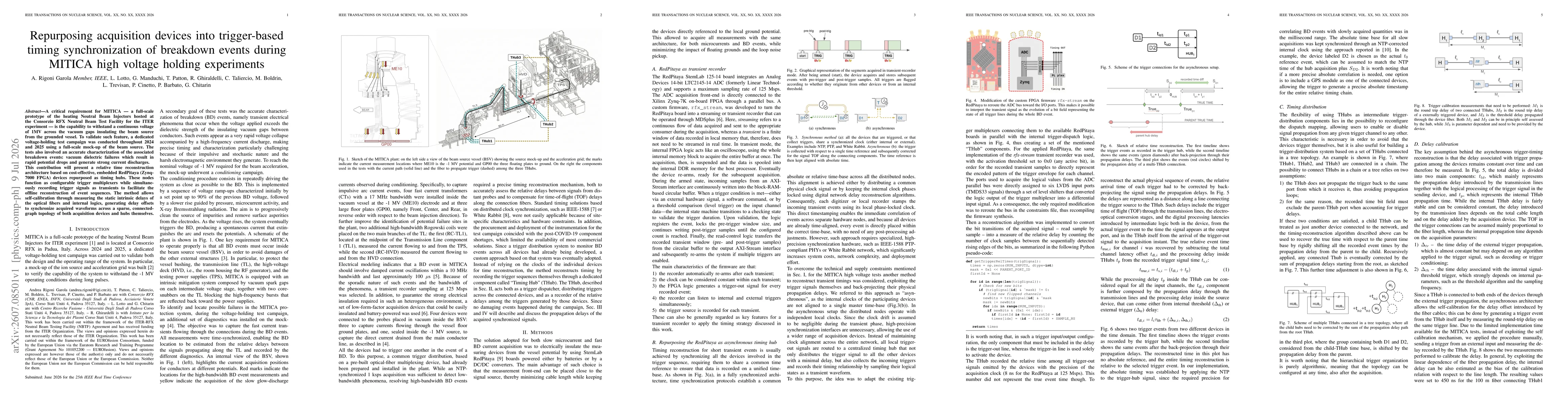 Thumbnail for Repurposing acquisition devices into trigger-based timing synchronization of breakdown events during MITICA high voltage holding experiments