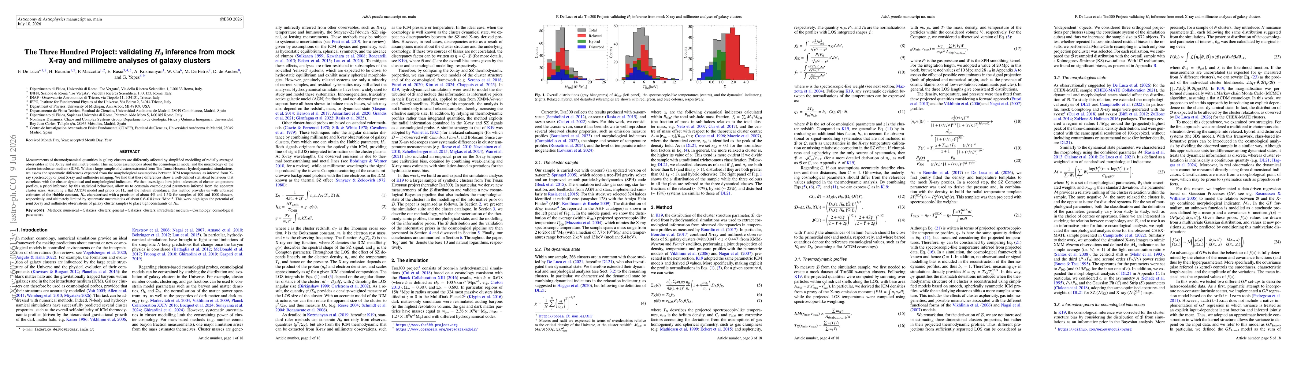 Thumbnail for The Three Hundred Project: validating $H_0$ inference from mock X-ray and millimetre analyses of galaxy clusters