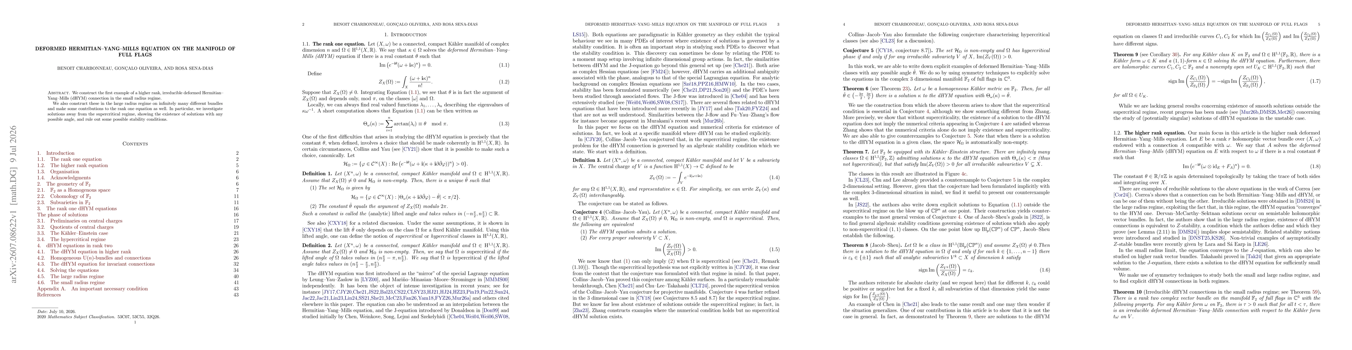 Thumbnail for Deformed Hermitian-Yang-Mills equation on the manifold of full flags
