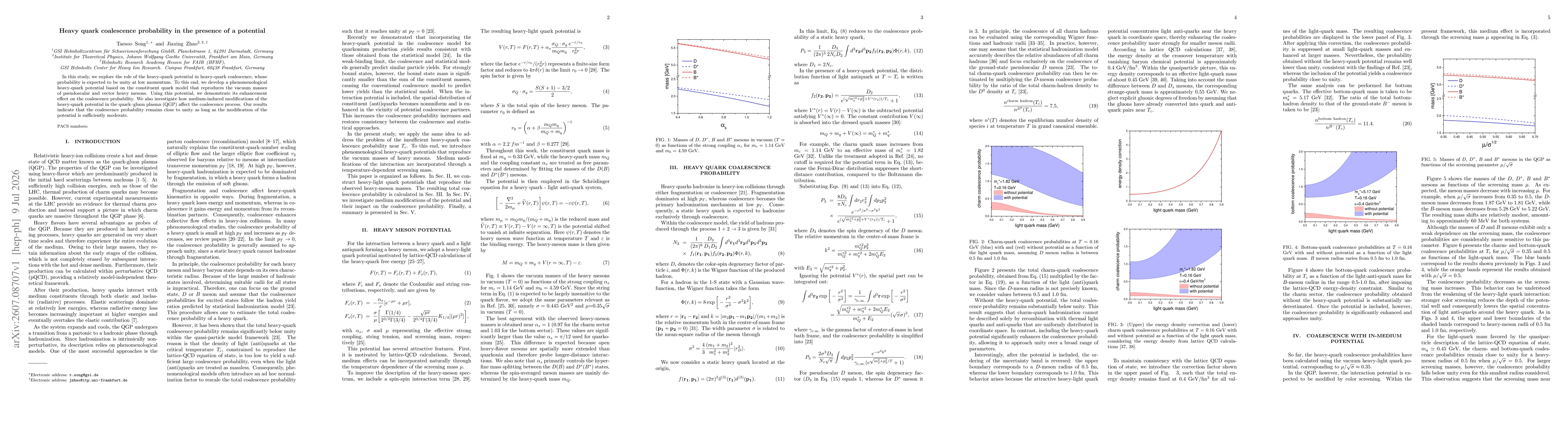 Thumbnail for Heavy quark coalescence probability in the presence of a potential