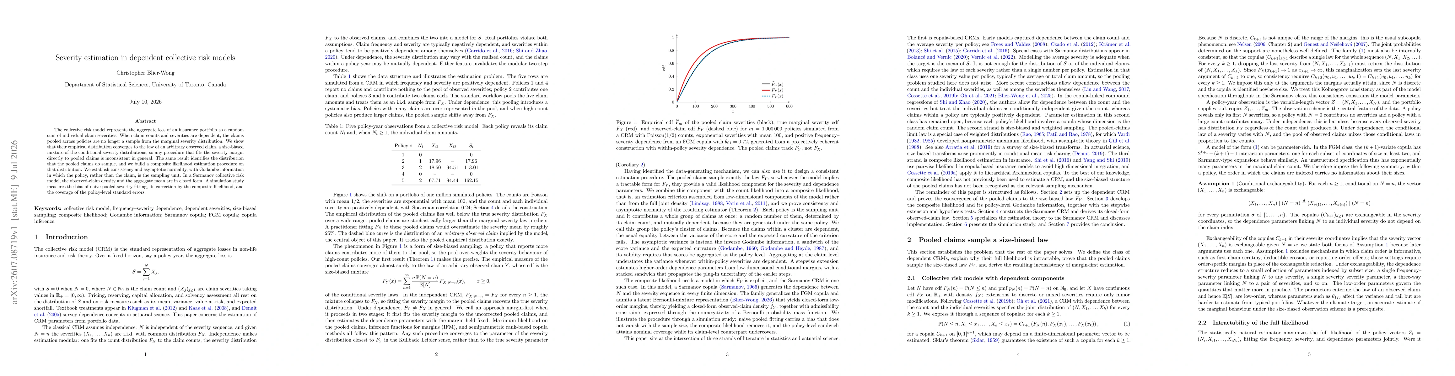 Thumbnail for Severity estimation in dependent collective risk models