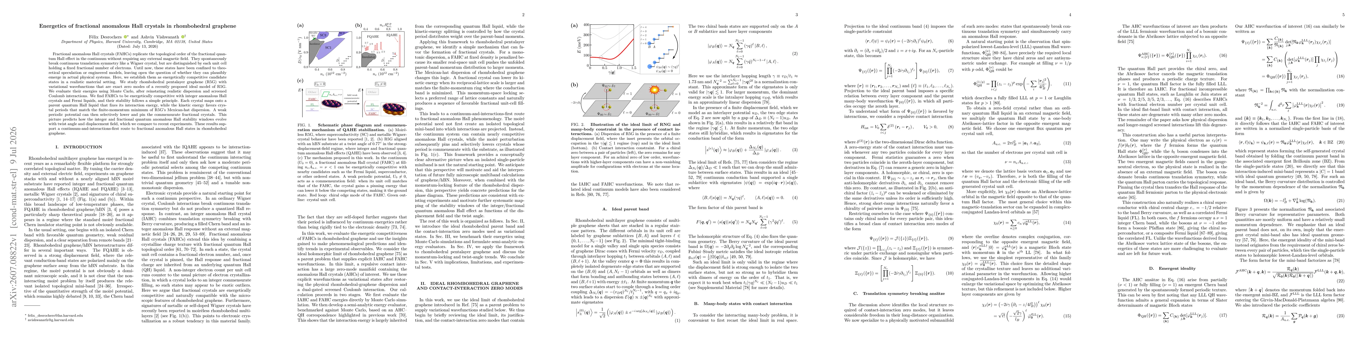 Thumbnail for Energetics of fractional anomalous Hall crystals in rhombohedral graphene
