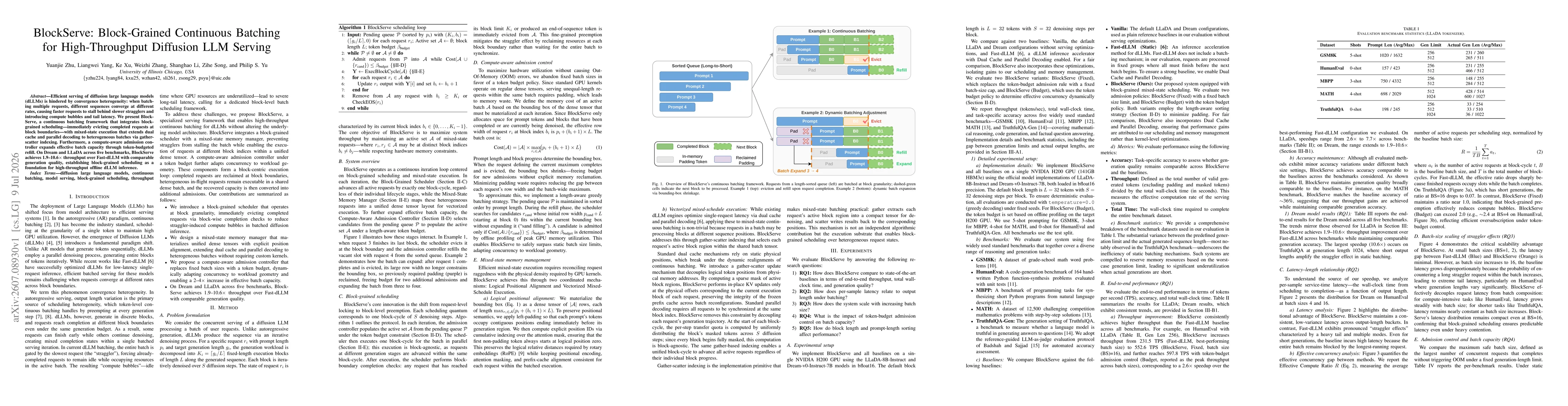 Thumbnail for BlockServe: Block-Grained Continuous Batching for High-Throughput Diffusion LLM Serving