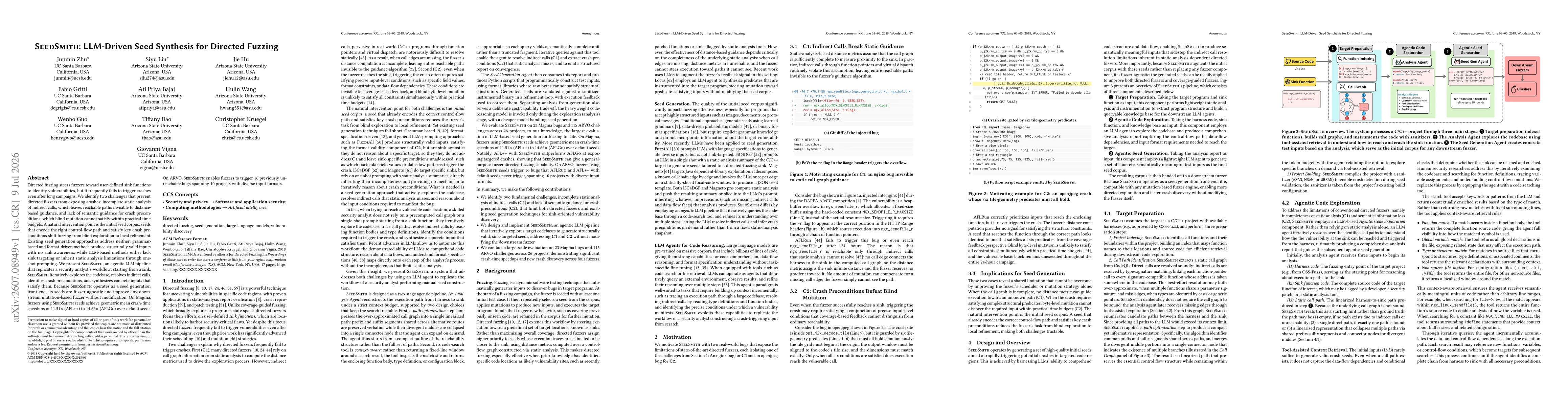 Thumbnail for SeedSmith: LLM-Driven Seed Synthesis for Directed Fuzzing