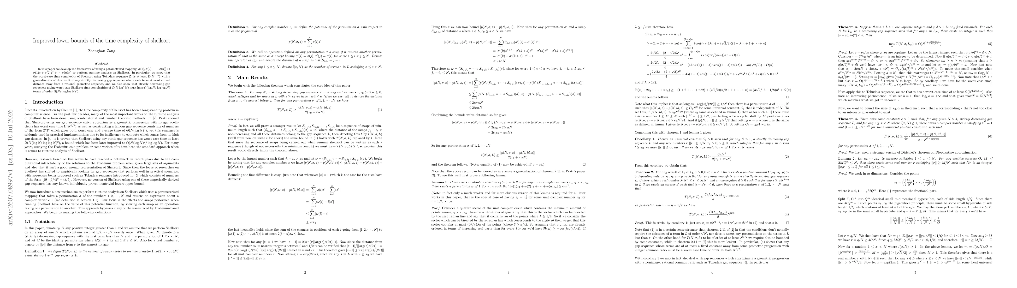 Thumbnail for Improved lower bounds of the time complexity of shellsort