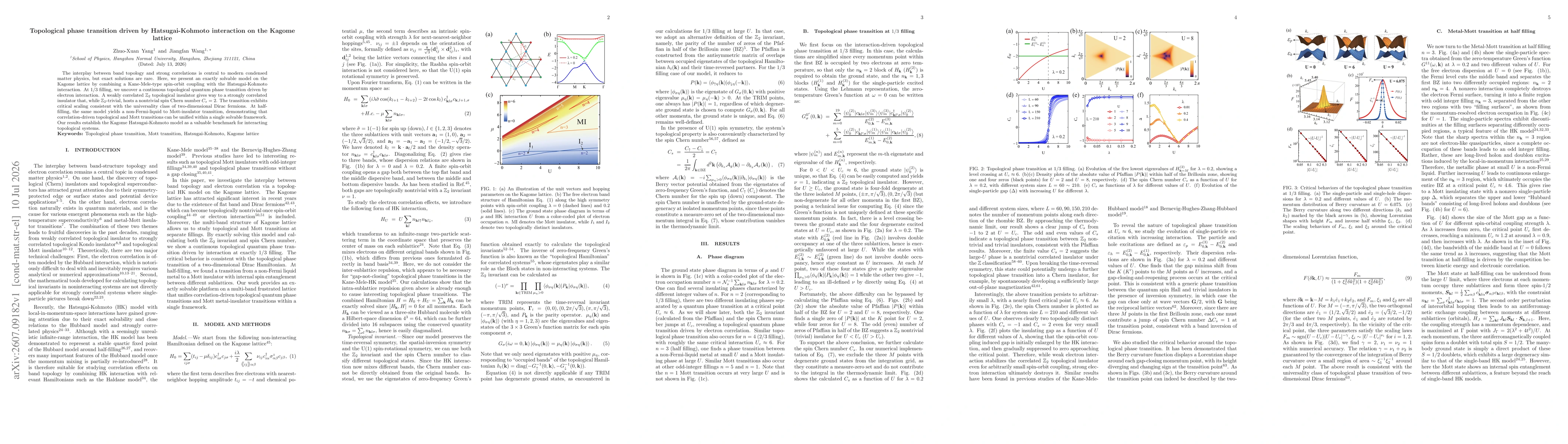 Thumbnail for Topological phase transition driven by Hatsugai-Kohmoto interaction on the Kagome lattice