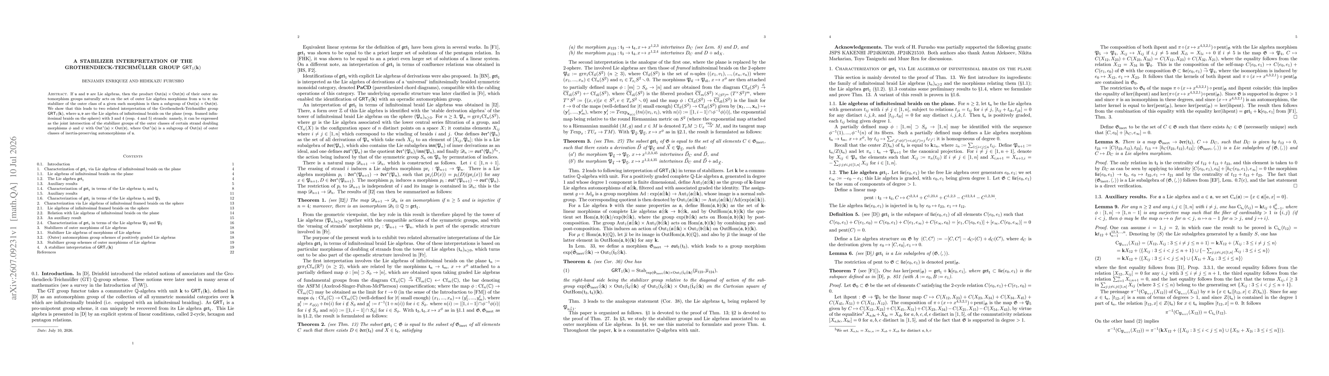 Thumbnail for A stabilizer interpretation of the Grothendieck-Teichmüller group $\mathsf{GRT}_1(\mathbf k)$