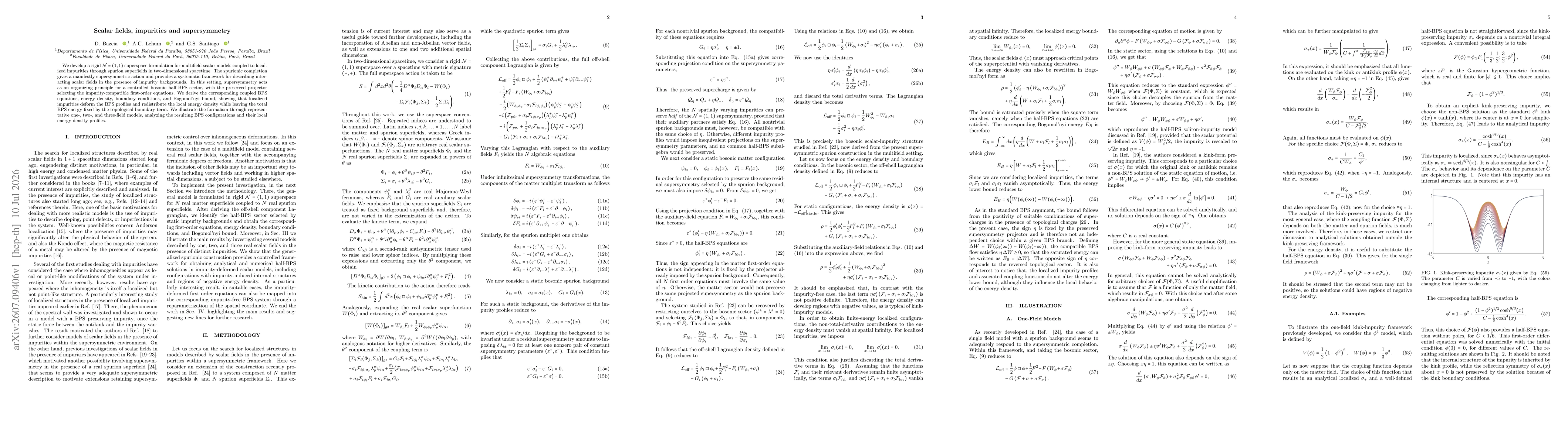 Thumbnail for Scalar fields, impurities and supersymmetry