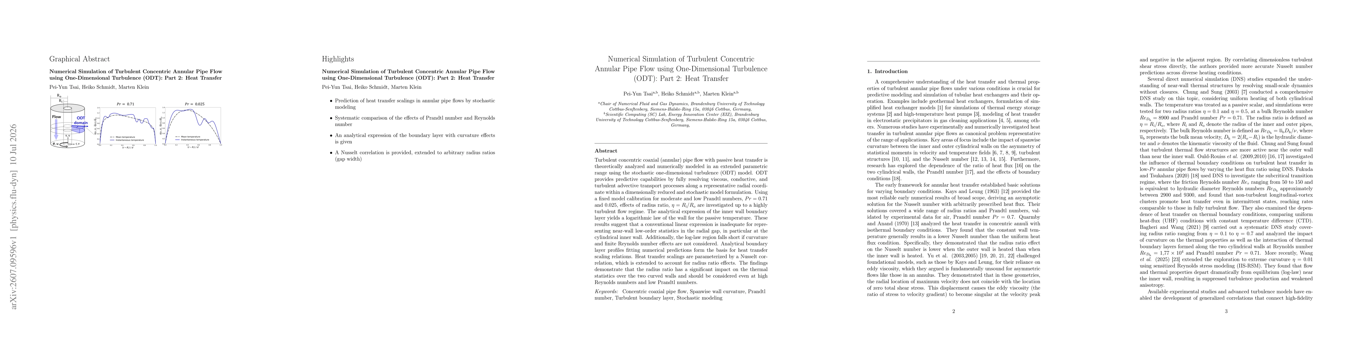 Thumbnail for Numerical Simulation of Turbulent Concentric Annular Pipe Flow using One-Dimensional Turbulence (ODT): Part 2: Heat Transfer