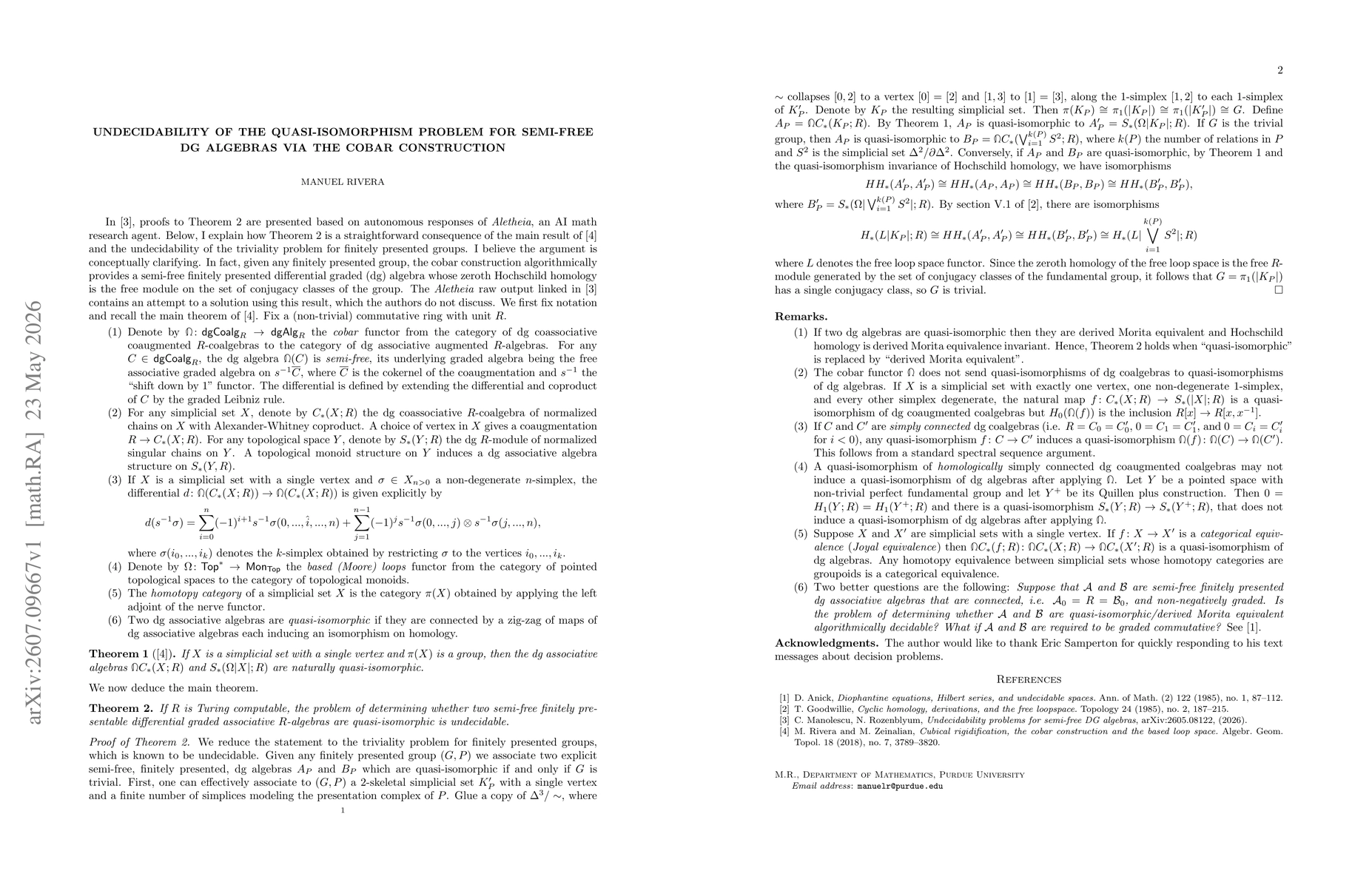 Thumbnail for Undecidability of the quasi-isomorphism problem for semi-free dg algebras via the cobar construction