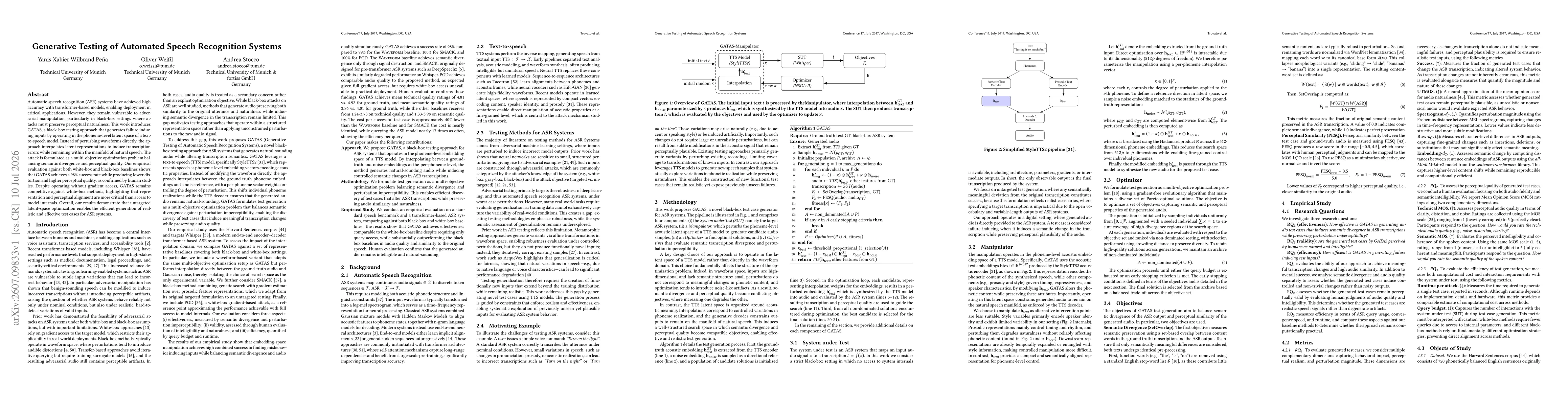 Thumbnail for Generative Testing of Automated Speech Recognition Systems