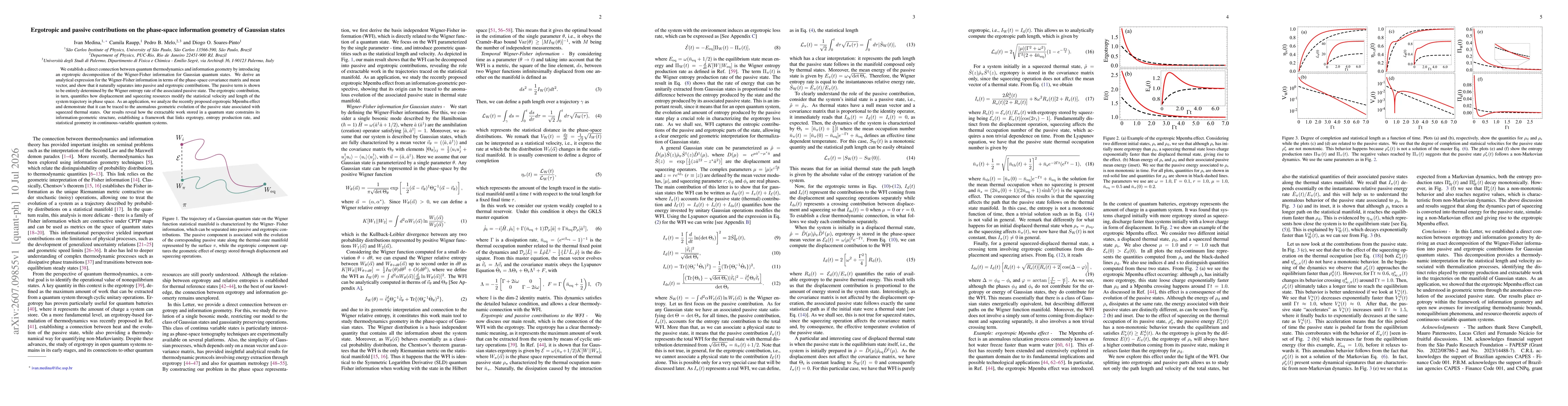 Thumbnail for Ergotropic and passive contributions on the phase-space information geometry of Gaussian states