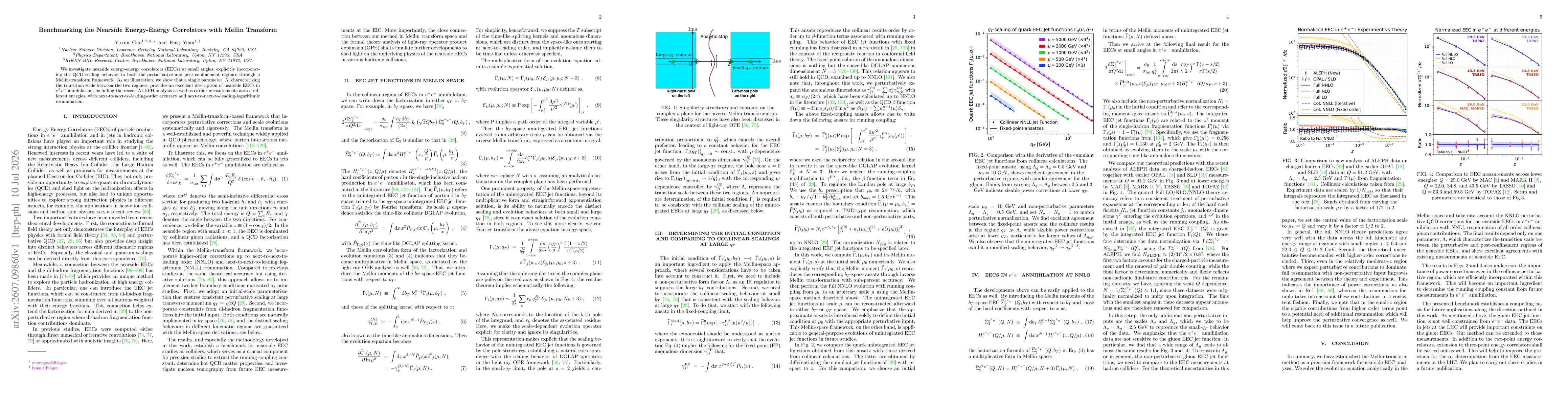 Thumbnail for Benchmarking the Nearside Energy-Energy Correlators with Mellin Transform