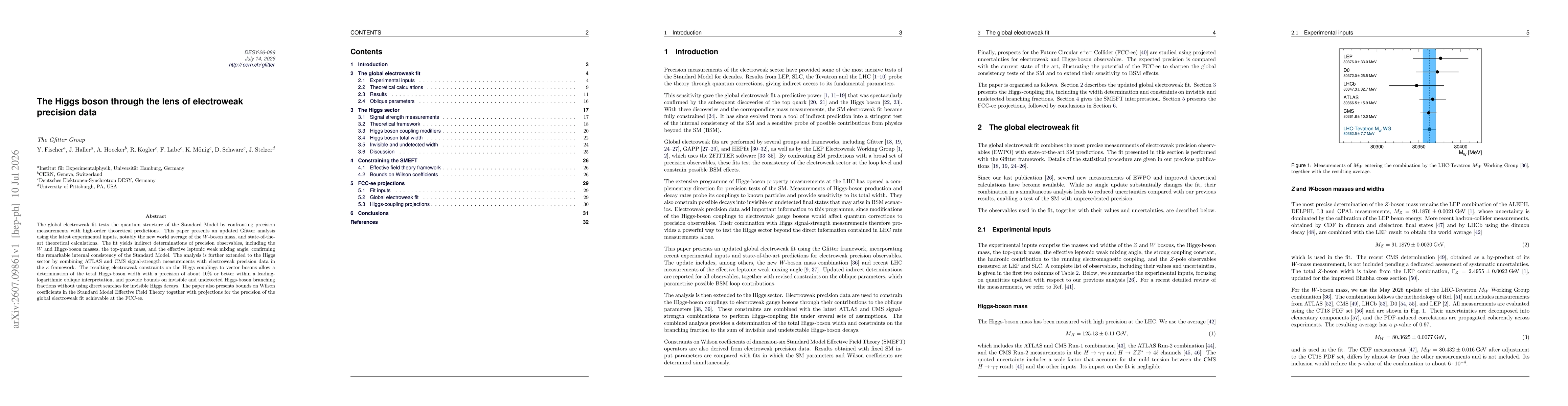 Thumbnail for The Higgs boson through the lens of electroweak precision data