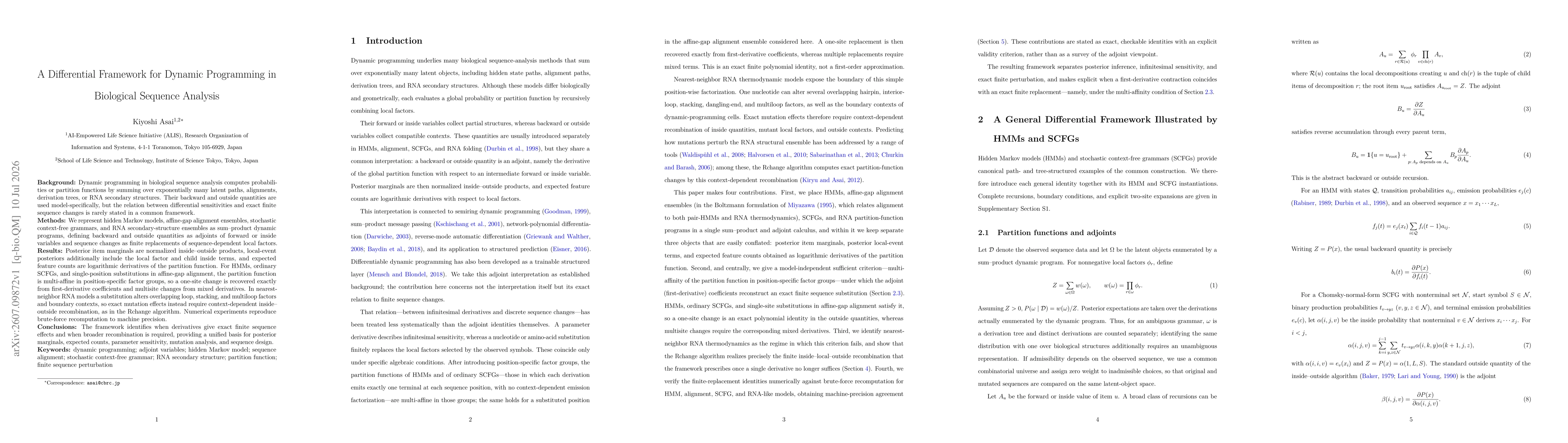 Thumbnail for A Differential Framework for Dynamic Programming in Biological Sequence Analysis